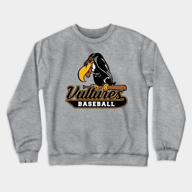 Vultures Baseball Logo Crewneck Sweatshirt by DavesTees